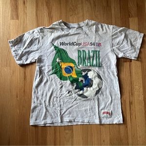 1994 World Cup Brazil Vintage Tshirt Tee Shirt Large L